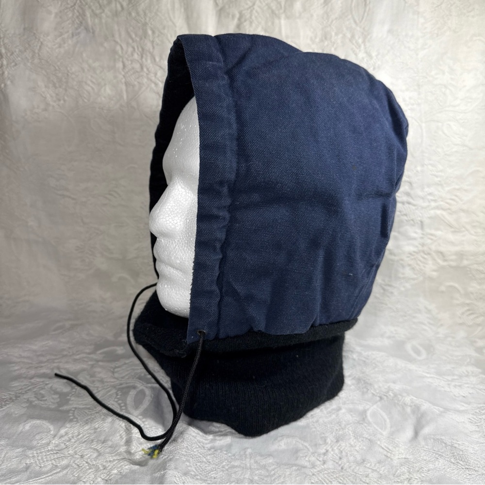 Vintage Walls Zero Zone Insulated HOOD Navy Blue One Size USA Made Denim Feel